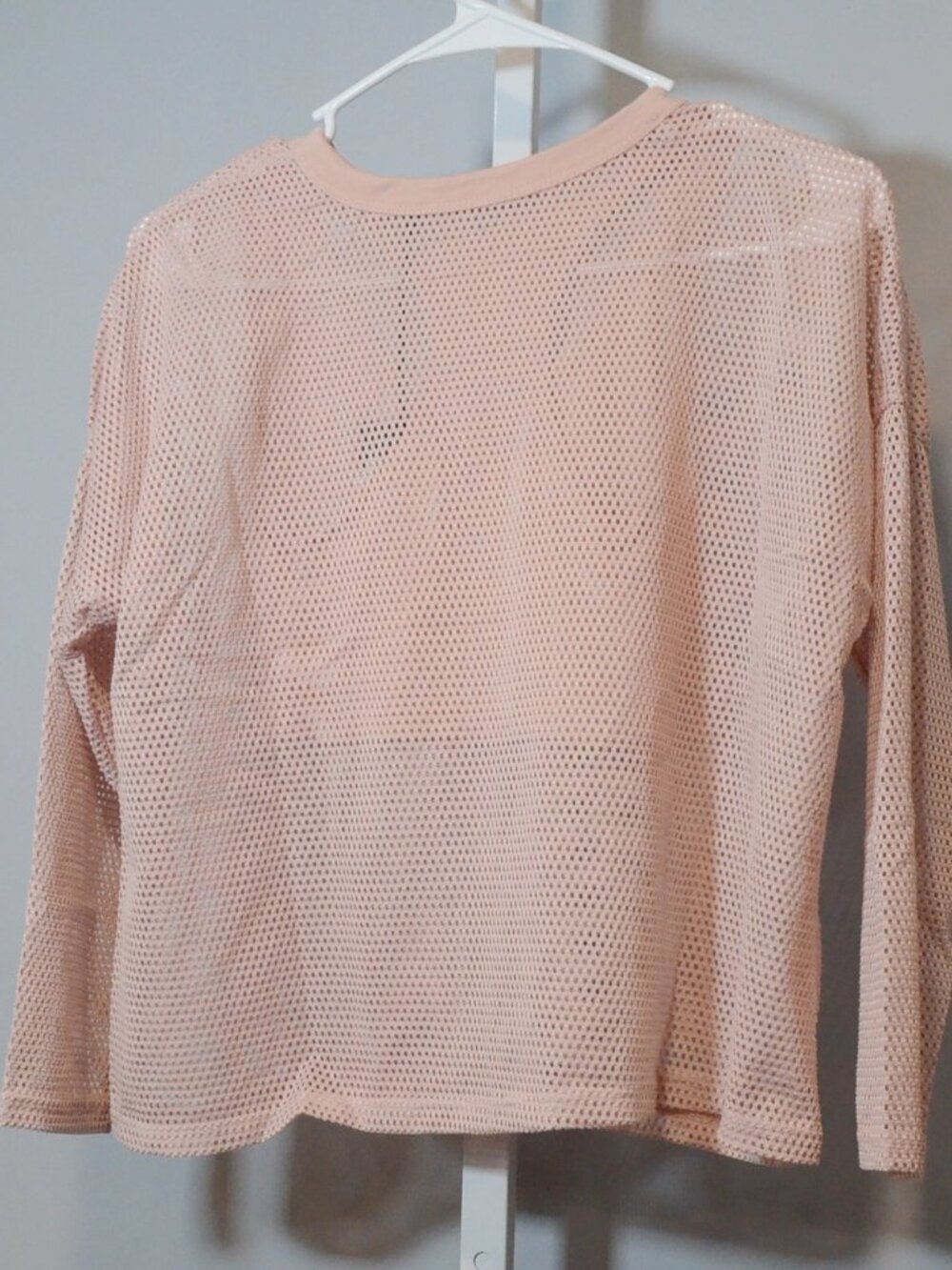 NWT POOF Women's Size M Cropped Mesh Pullover Cover-up - Picture 2 of 3